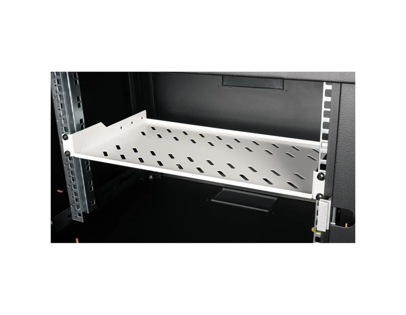 Roline 19" 1U fiksna polica, D=250mm, nosivost 15kg, siva
