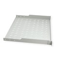 Roline 19" 1U fiksna polica, D=400mm, nosivost 15kg, siva
