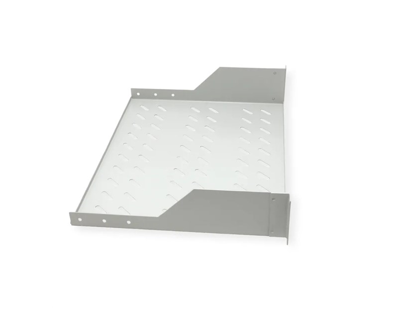 Roline 19" 2U fiksna polica, D=350mm, nosivost 25kg, siva