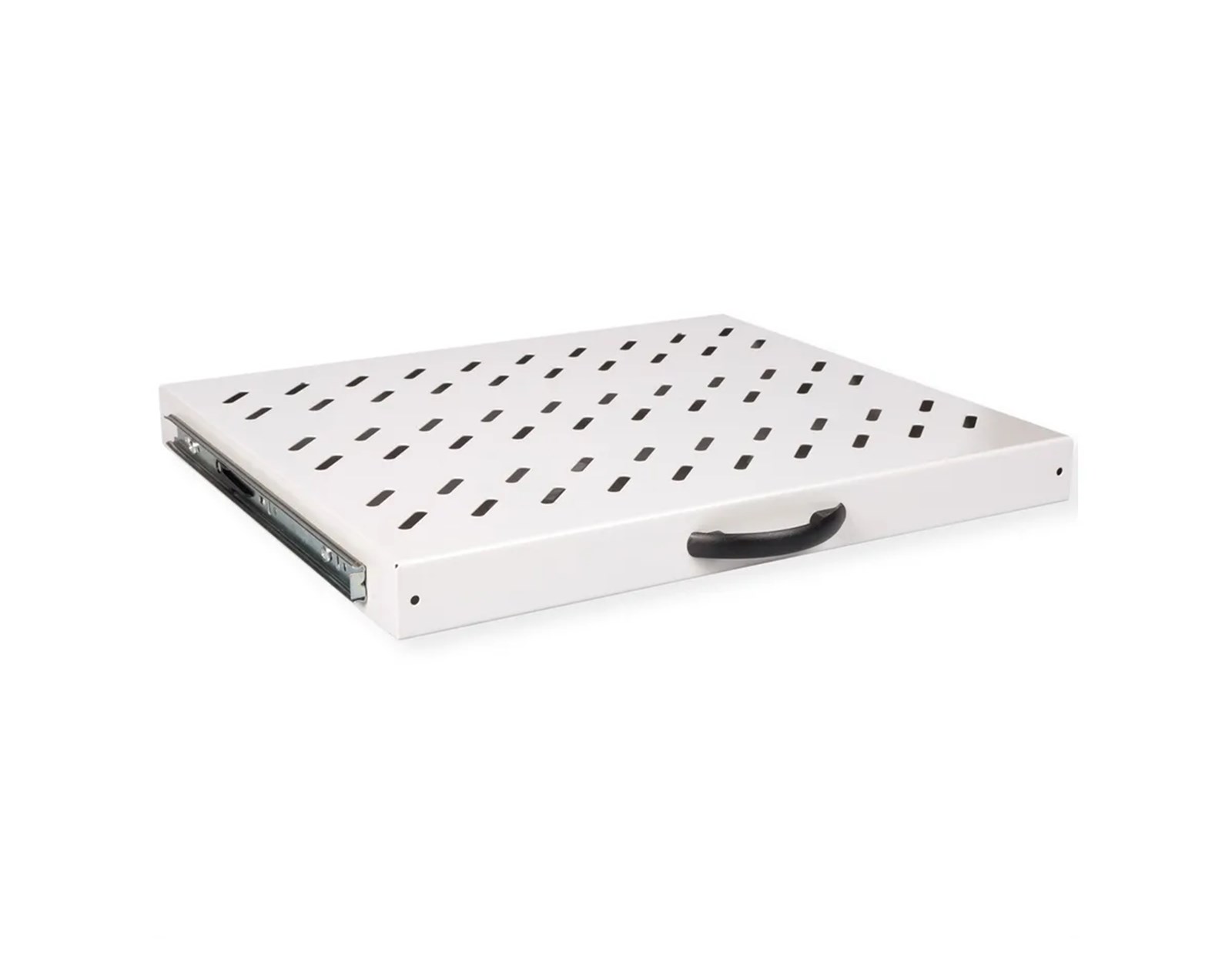 Roline 19" 1U izvlaćiva polica, D=350mm, nosivost 25kg, siva