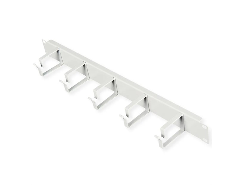 Roline 19" 1U organizator kablova, 5 nosača, sivi