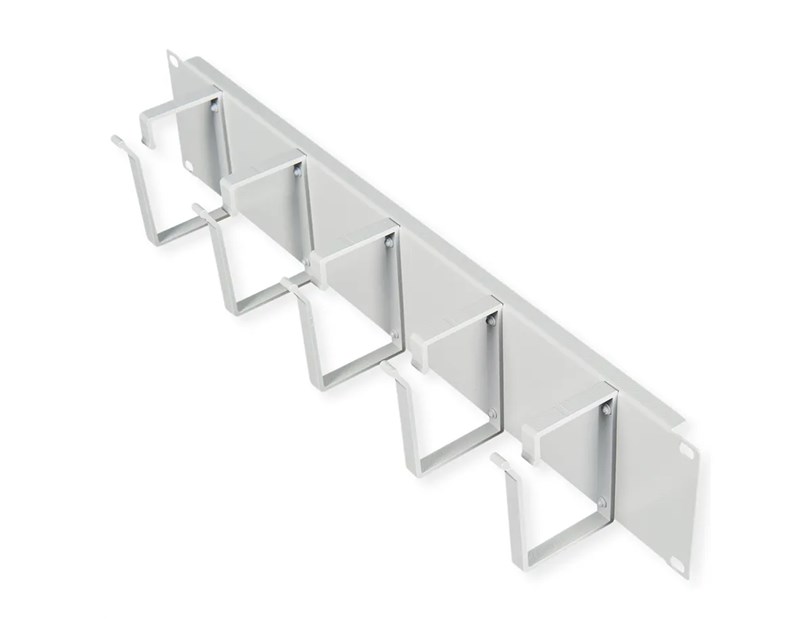 Roline 19" 2U organizator kablova, 5 nosača, sivi