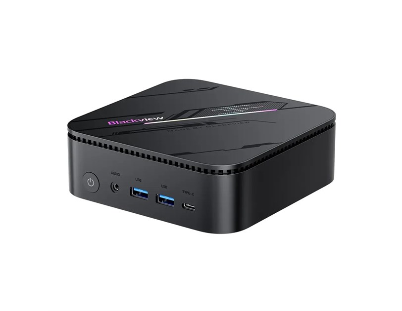 BLACKVIEW MP100 Pro Mini PC, Intel® Alder Lake i3-1215U, 16GB DDR4, 512GB SSD, Intel UHD Graphics (12. Gen), Wi-Fi, BT 5.2, DP/HDMI/LAN, 6xUSB-A 3.1, USB-C, Win11Pro