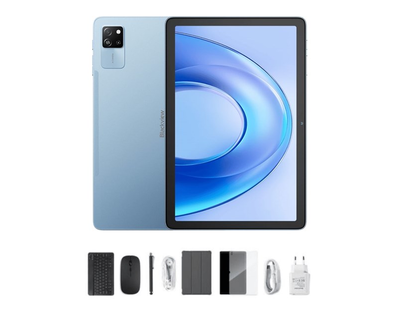 BLACKVIEW Tab 60 PRO 8/128 GB LTE, 10.1" HD (800x1280) IPS, 5MP/8MP, WiFi, DokeOS_P 4.0 + preklopna torbica, 3.5mm slušalice, bežična tipkovnica, bežičan miš, stylus olovka, s adapterom, plavi