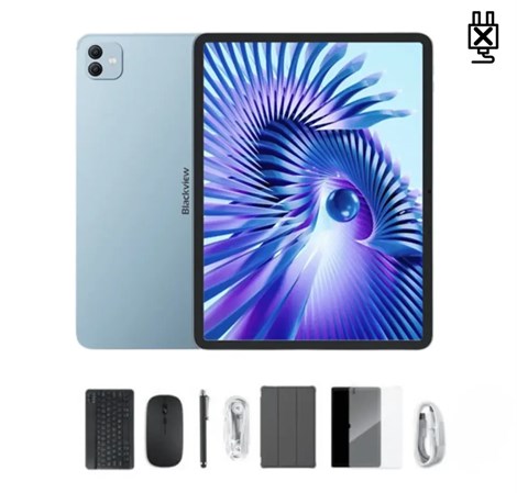 BLACKVIEW Tabet Link 8 WiFi, 12/256 GB, 12.7" HD (2160×1600) IPS, 13MP/18MP, DokeOS P 4.2 + gratis preklopna torbica, stylus pen, tipkovnica, miš, 3.5mm slušalice, zaštitna folija, bez adaptera, plav