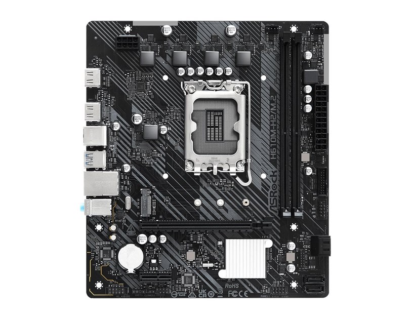 ASRock MB H610M-H2/M.2 D4 S.1700, 2× DDR4/3200MHz, PCIe 4.0, G-LAN, 2×HDMI, mATX