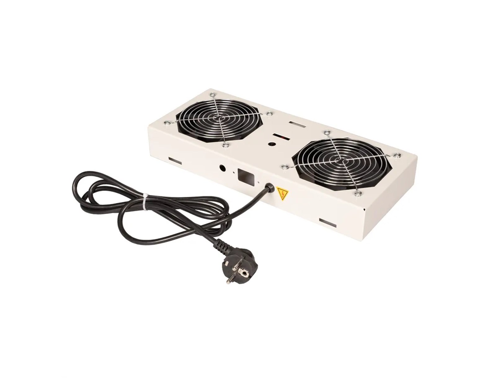 Roline 19" krovni ventilacijski modul s 2 ventilatora za zidne ormare, sivi