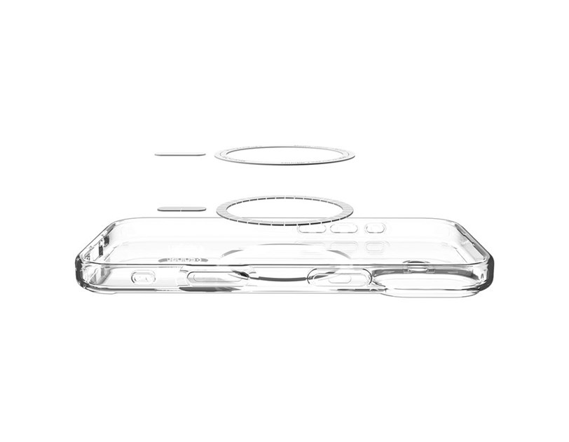 Spigen Ultra Hybrid MagSafe, clear graphite - iPhone 17 (ACS10381)
