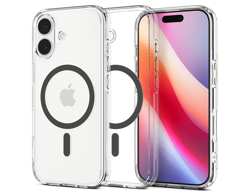 Spigen Ultra Hybrid MagSafe, clear graphite - iPhone 17 (ACS10381)