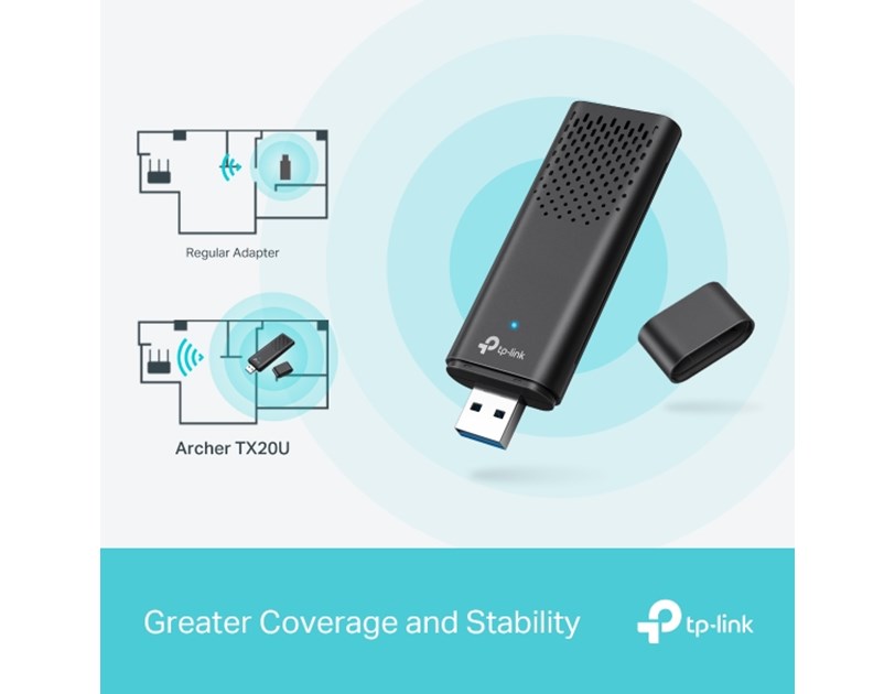 TP-LINK Archer TX20U, AX1800 WI FI USB adapter 