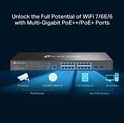 TP-Link Omada Omada 16-Port 2.5GBASE-T and 2-Port 10GE SFP+ L2+ Managed Switch with 8-Port PoE+    