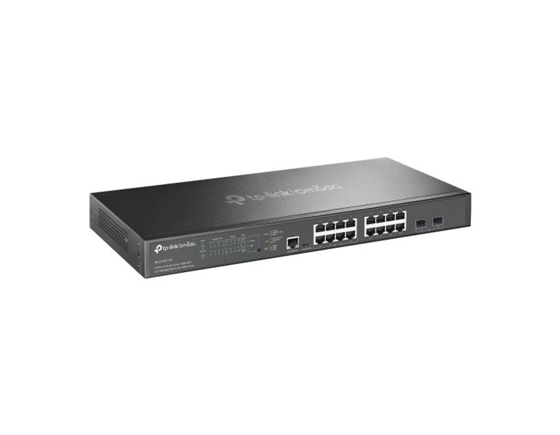 TP-Link Omada Omada 16-Port 2.5GBASE-T and 2-Port 10GE SFP+ L2+ Managed Switch with 8-Port PoE+    