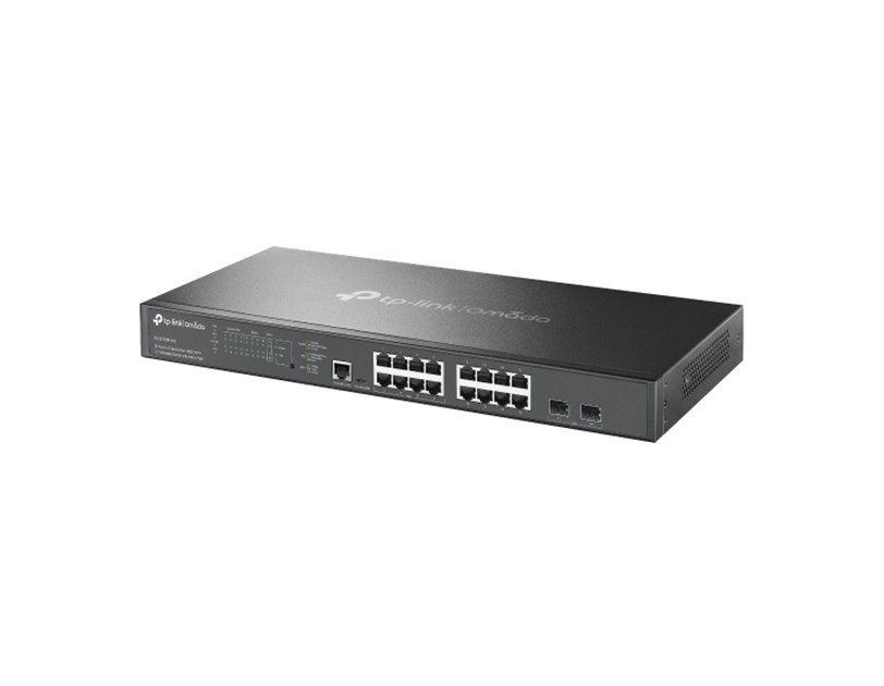 TP-Link Omada Omada 16-Port 2.5GBASE-T and 2-Port 10GE SFP+ L2+ Managed Switch with 8-Port PoE+    
