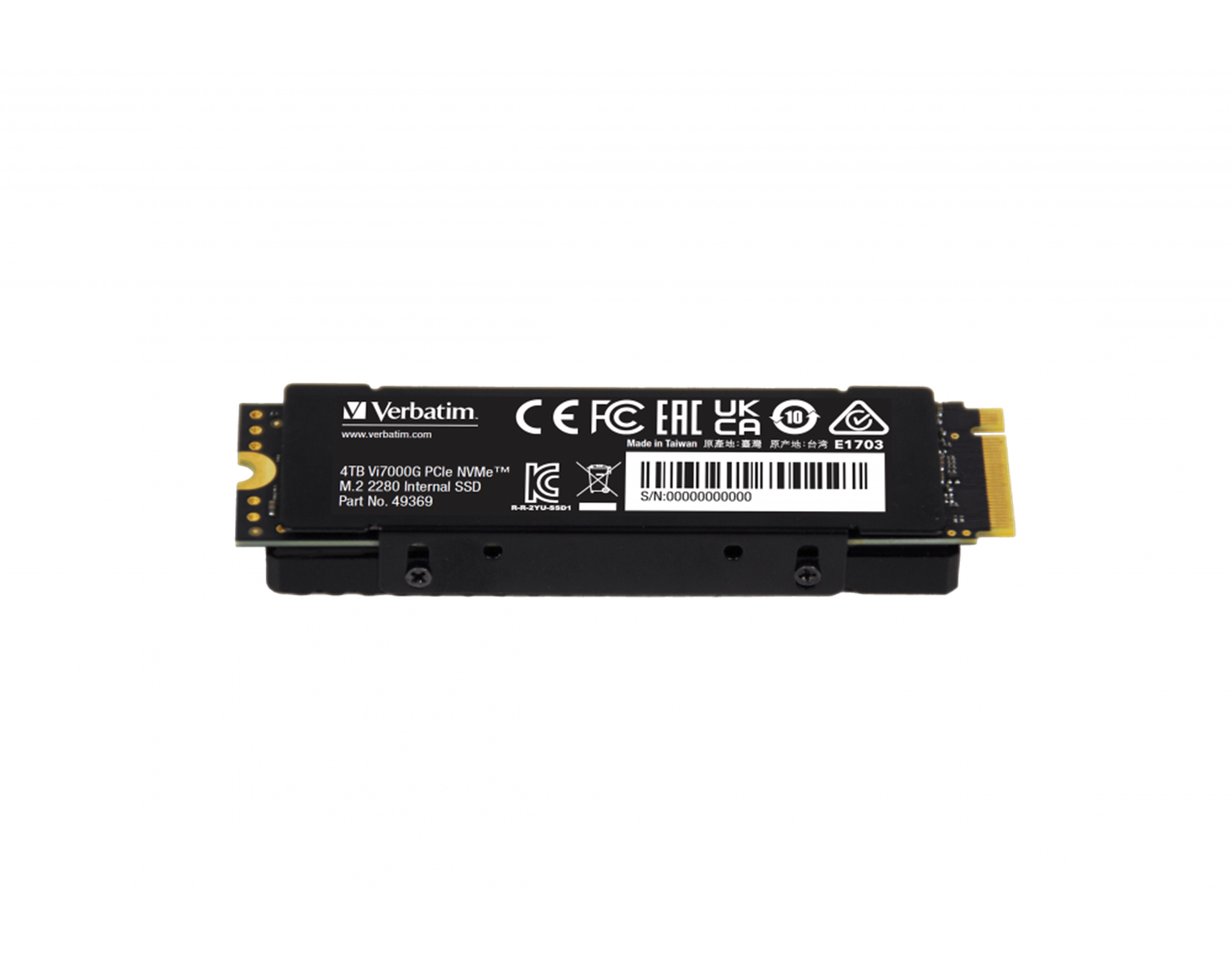 Verbatim Vi7000G 4TB SSD M.2 NVMe PCIe Gen4x4, R/W: 7000/6400MB/s