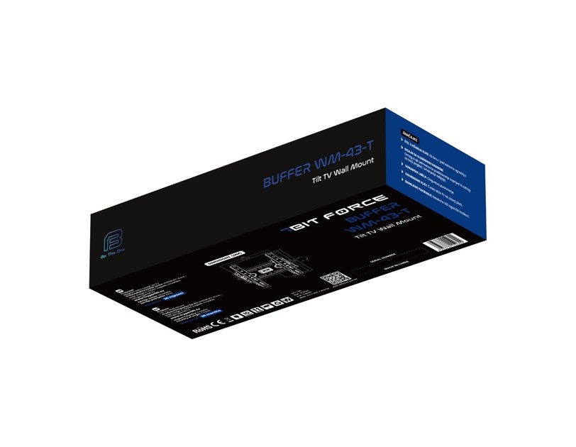 BIT FORCE nagibni zidni nosač za TV BUFFER WM-43-T