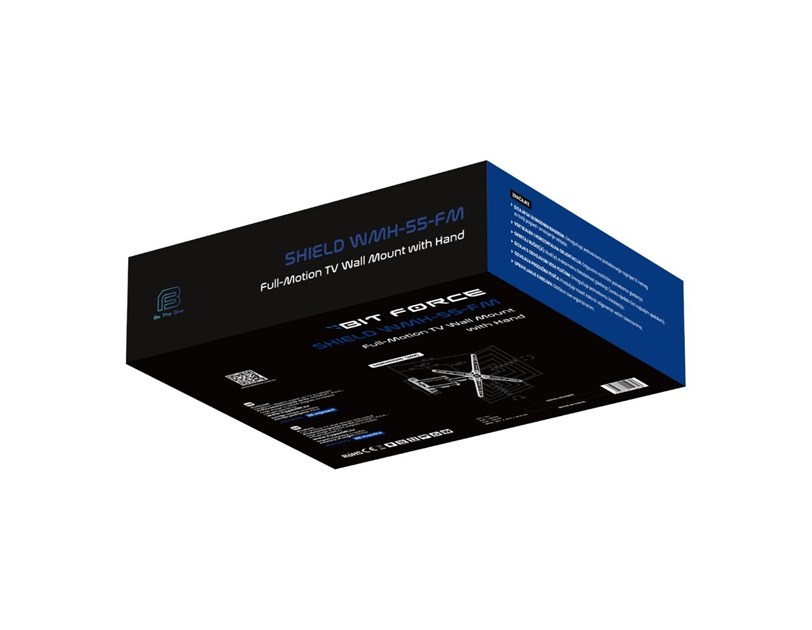 BIT FORCE nagibno-okretni nosač za TV s ručkom SHIELD WMH-55-FM
