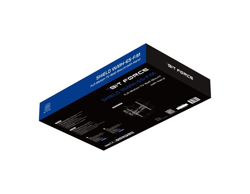 BIT FORCE nagibno-okretni nosač za TV s ručkom SHIELD WMH-65-FM