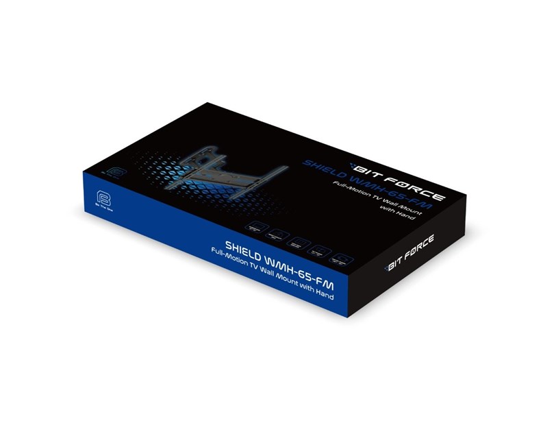 BIT FORCE nagibno-okretni nosač za TV s ručkom SHIELD WMH-65-FM