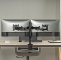 BIT FORCE nagibno-okretni stolni nosač za 2 monitora BRACKET DMM-32-2M