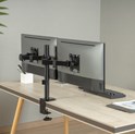 BIT FORCE nagibno-okretni stolni nosač za 2 monitora BRACKET DMM-32-2M