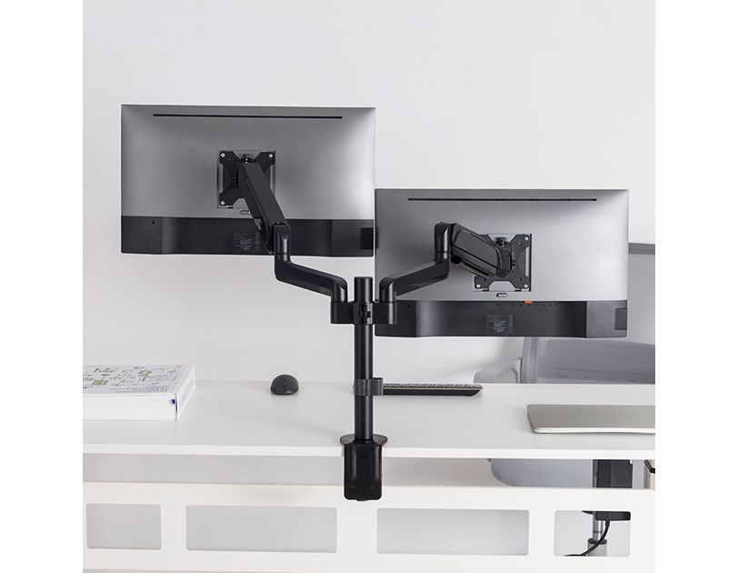 BIT FORCE stolna ručka za 2 monitora s plinskom oprugom BRACKET DMG-32-2M