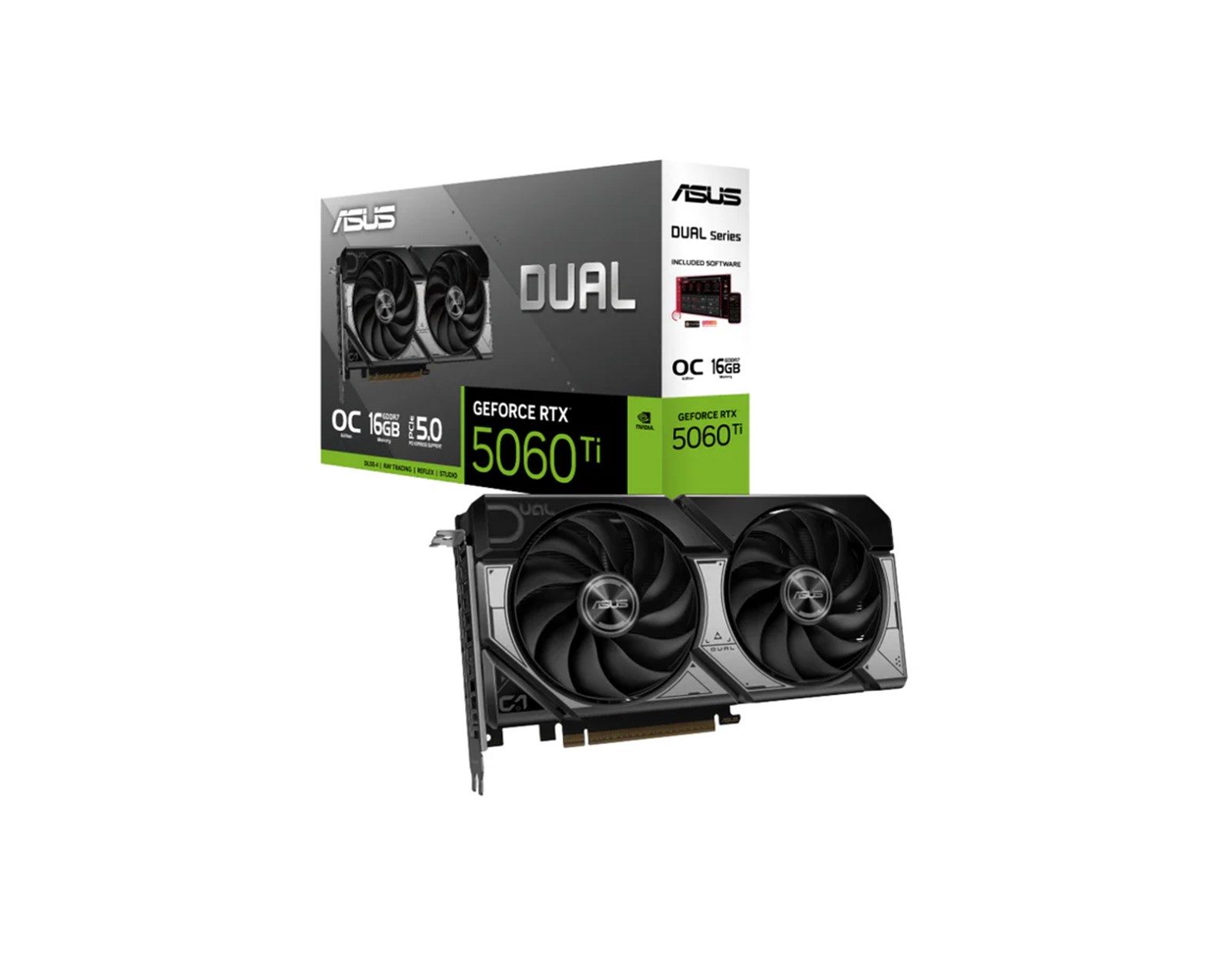 Asus Dual GeForce RTX 5060 Ti 16GB GDDR7, 16GB GDDR7/128-bit, PCIe 5.0x16, HDMI/3×DP