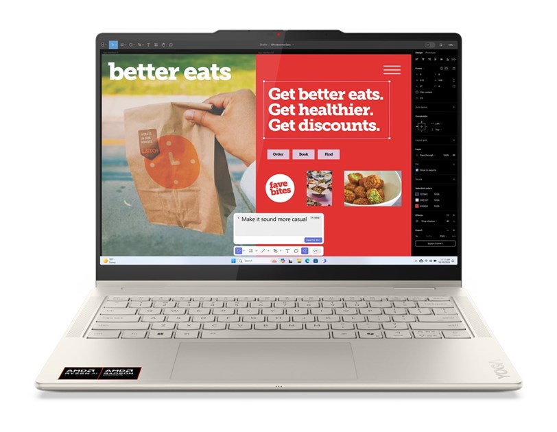 Lenovo Yoga 7 14" WUXGA OLED, Ryzen AI 5 340, 24GB DDR5, 1TB SSD, AMD Radeon, WiFi/BT + Win 11 Pro