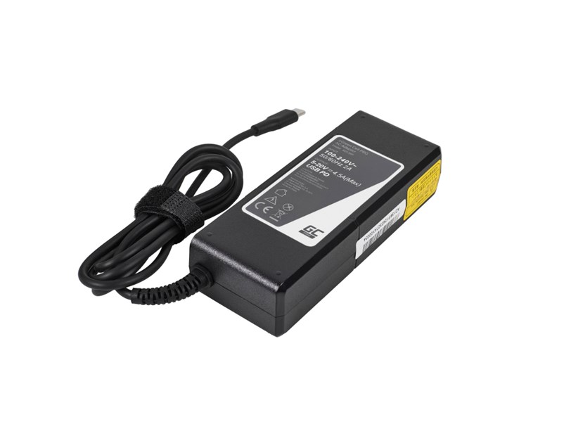 Green Cell PRO (AD139P) AC adapter 90W/20V/3.25A USB-C za laptope, tablete, konzole