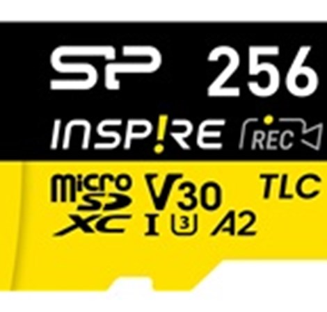 SILICON POWER Memory card microSDXC Inspire 256GB UHS-IU3 A2 V30 4K TLC