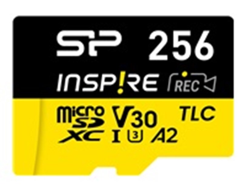 SILICON POWER Memory card microSDXC Inspire 256GB UHS-IU3 A2 V30 4K TLC