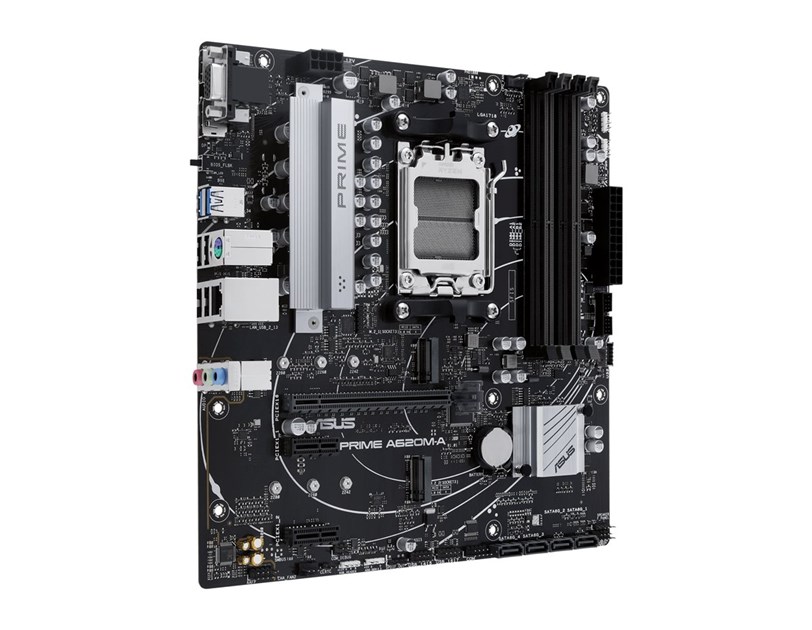 Asus PRIME A620M-A CSM, S. AM5, 4× DDR5-6400MHz (OC), PCIe 4.0, HDMI/2xDP mATX