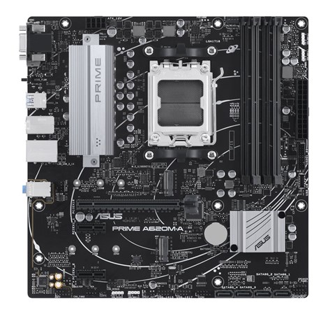 Asus PRIME A620M-A CSM, S. AM5, 4× DDR5-6400MHz (OC), PCIe 4.0, HDMI/2xDP mATX