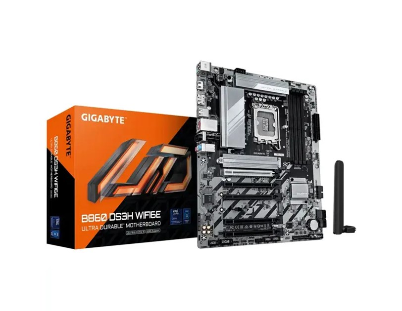 Gigabyte B860 DS3H WIFI6E, S.1851, 4xDDR5, 2.5G-LAN, WiFi 6E/BT5.3, 7.1 ch, HDMI/DP