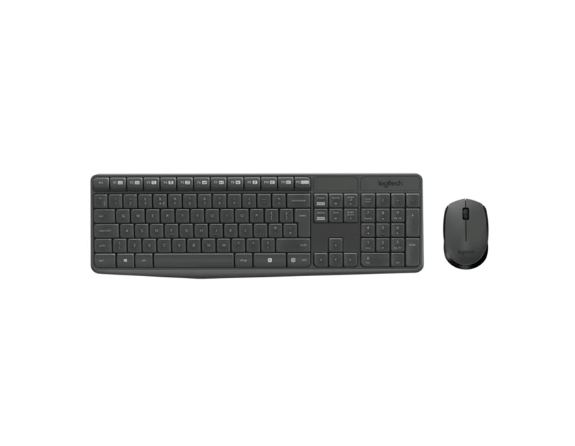 Logitech MK235 bežična tipkovnica+miš, USB, crna (920-007931)