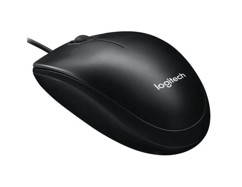 Logitech M100 optički miš, USB, crni (910-006652)