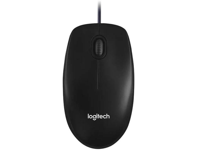 Logitech M100 optički miš, USB, crni (910-006652)