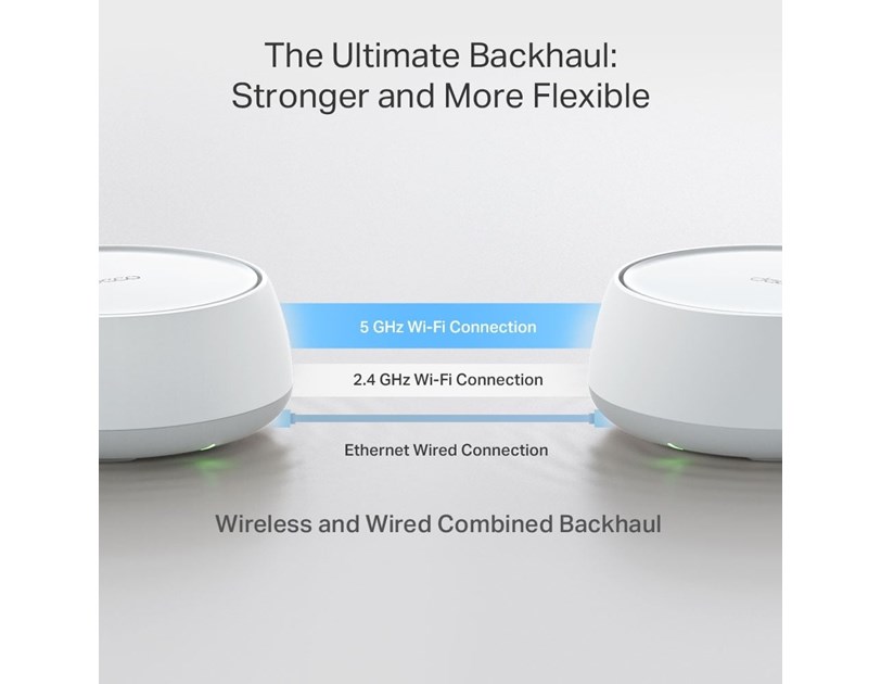 TP-Link BE3600 Tri-Band Whole Home Mesh WiFi 7, 688Mbps/4324 Mbps (2.4GHz/5GHz) 2×2.5 Gbps port, Deco App