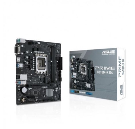 Asus Prime MB H610M-R-SI, S.1700, Intel H610, DDR5/5600, PCIe 4.0, G-LAN, VGA/HDMI/DP, mATX