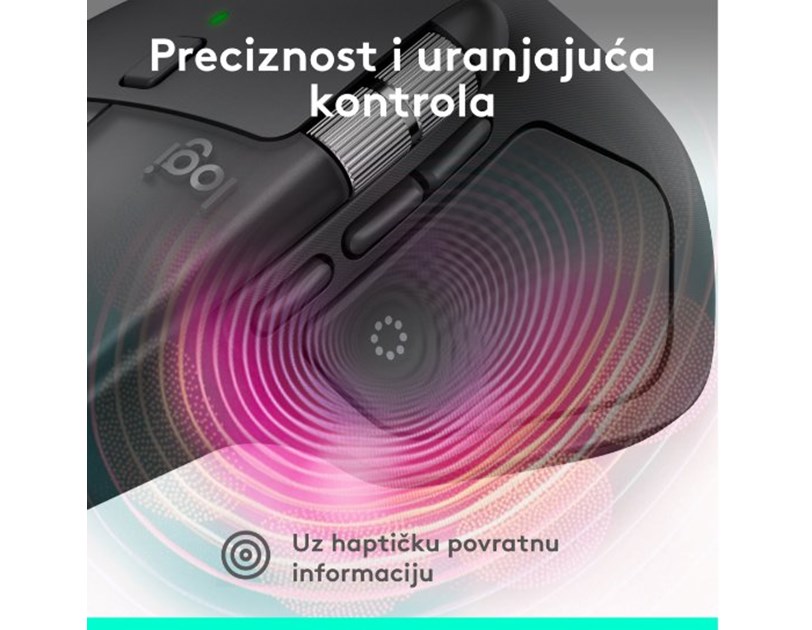 Logitech MX Master 4 bežični miš, USB, graphite (910-007562)