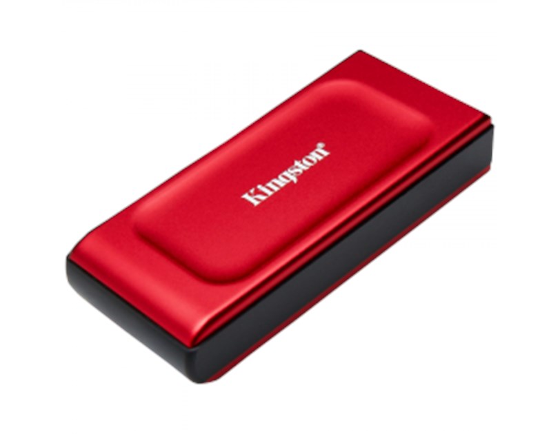 KINGSTON XS1000 eksterni SSD disk 1TB, USB 3.2 Gen 2 Type-C, USB-C to USB-A cable, crveni, SXS1000/1000G