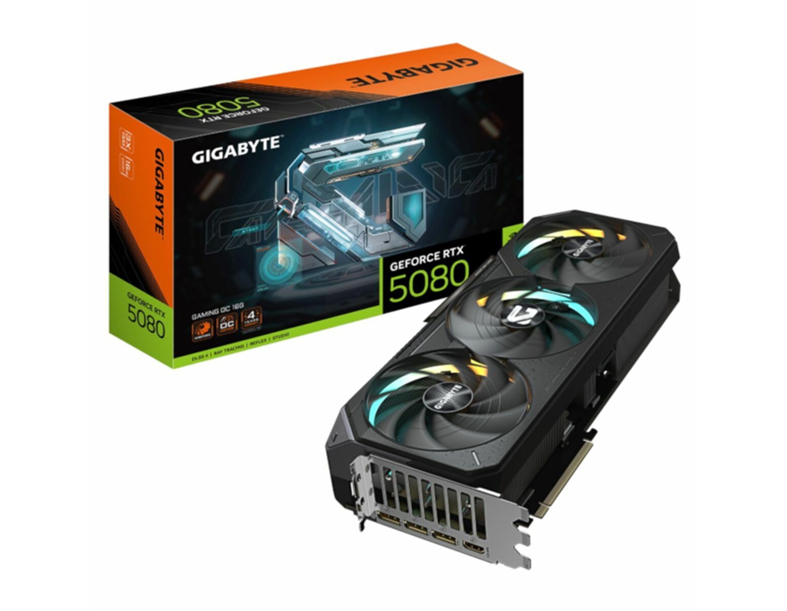 Gigabyte nVidia GeForce RTX5080 Gaming OC 16GB GDDR7, PCI-E 5.0/256 bit, 1× HDMI, 3 x DP