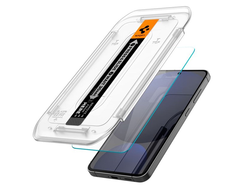 Spigen Glass tR EZ Fit 2 Pack, transparency - Samsung Galaxy A56 5G/S24 FE (AGL08729)
