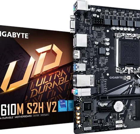 Gigabyte MB H610M S2H V2, S.1700, 2xDDR5/5600, PCIe 4.0, G-LAN, VGA/HDMI/2xDP, mATX