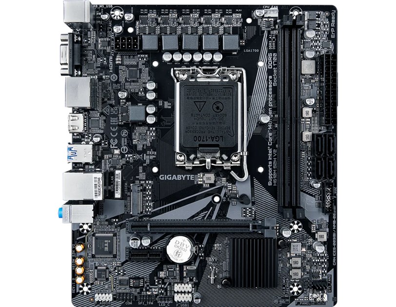 Gigabyte MB H610M S2H V2, S.1700, 2xDDR5/5600, PCIe 4.0, G-LAN, VGA/HDMI/2xDP, mATX