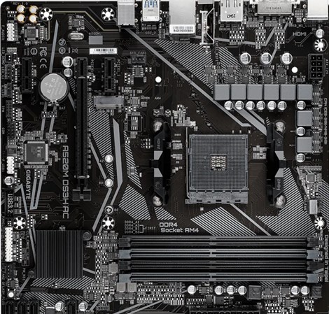 Gigabyte MB A520M DS3H AC, S.AM4, 4xDDR4/4733(OC), PCIe 3.0, G-LAN, HDMI/DP/DVI-D, WiFi, mATX