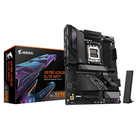 Gigabyte MB X870E AORUS ELITE WIFI7, S.AM5, 4xDDR5/8000(OC), PCIe 5.0, 2.5G-LAN, HDMI, USB4, WiFi, ATX