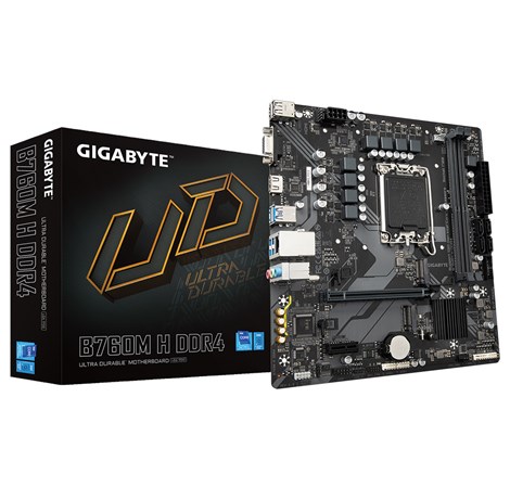 Gigabyte MB B760M H DDR4, S.1700, 2xDDR4/3200, PCIe 4.0, G-LAN, VGA/HDMI, mATX