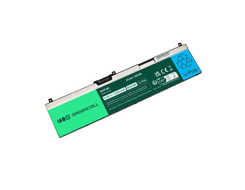 Green Cell (DE165) baterija NYFJH-6C 0NYFJH 0RY3F9 0VRX0J, 7260mAh 11.55V, za Dell Precision 15 7530 7540 7740
