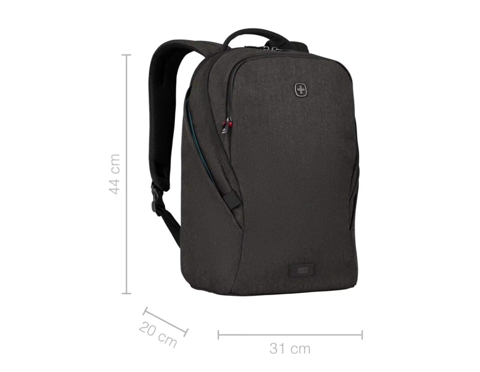 Wenger ruksak MX Light za prijenosnike do 16", 21 L, crni