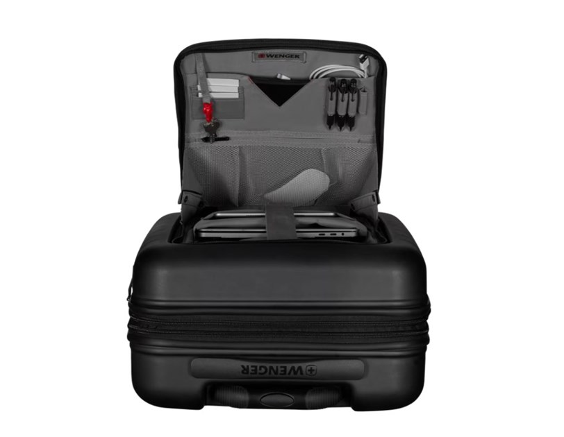 Wenger kofer Syntry sa dodatnim pretincem za prijenosnik, crni/sivi